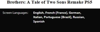 Brothers:A Tale of Two Sons Remake PS5 Аренда от 7 дней - irongamers.ru