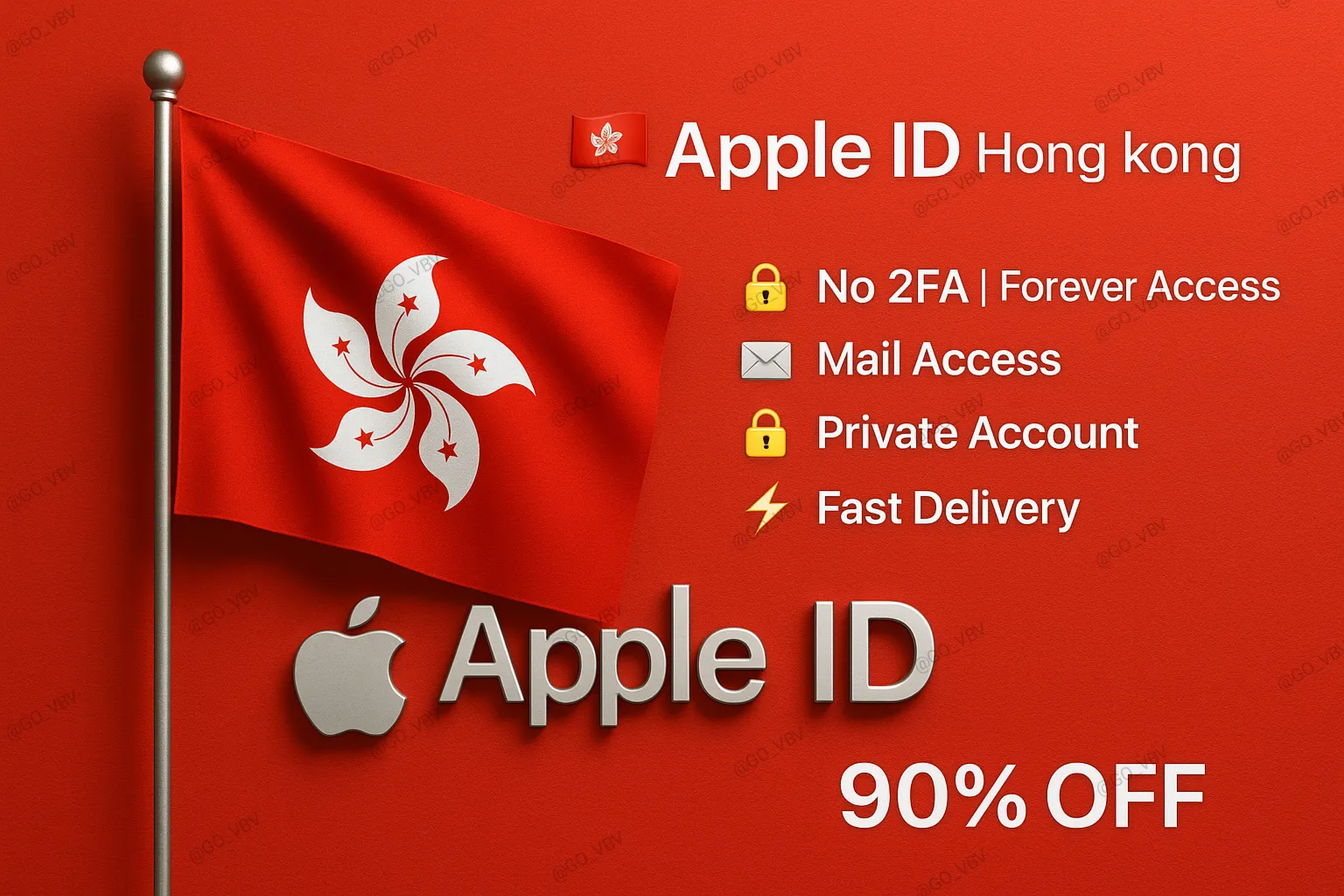 Apple ID Гонконг 🇭 🇰 – Без 2FA | Быстрый доступ 🔐 