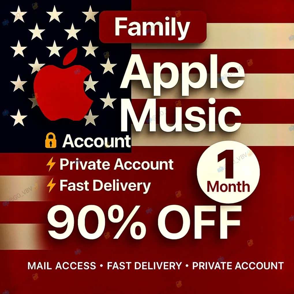 Apple Music 🇺 🇸 – Семейный | 1M | Глобально ✅ 🌍 PRO US