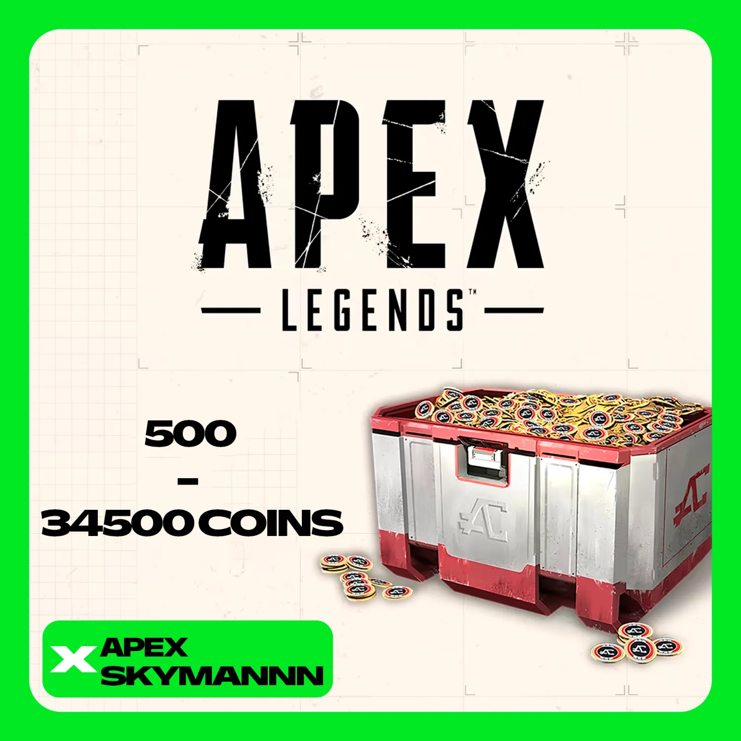 APEX LEGENDS 500 - 34500 МОНЕТЫ | ПРОПУСК EA/XBOX/PC/PS - irongamers.ru