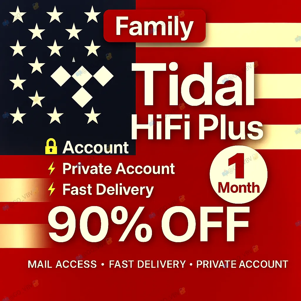 TIDAL 🇺 🇸 –Семейный HiFi Plus | 1M | Глобально ✅ 🌍 PRO