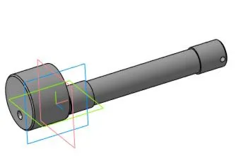 Рабочий чертеж и 3D модель детали ось эксцентриковая