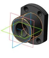 Чертеж и 3D модель детали "Втулка" в программе компас