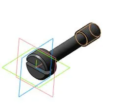 Рабочий чертеж и 3D-модель детали винт невыпадающий