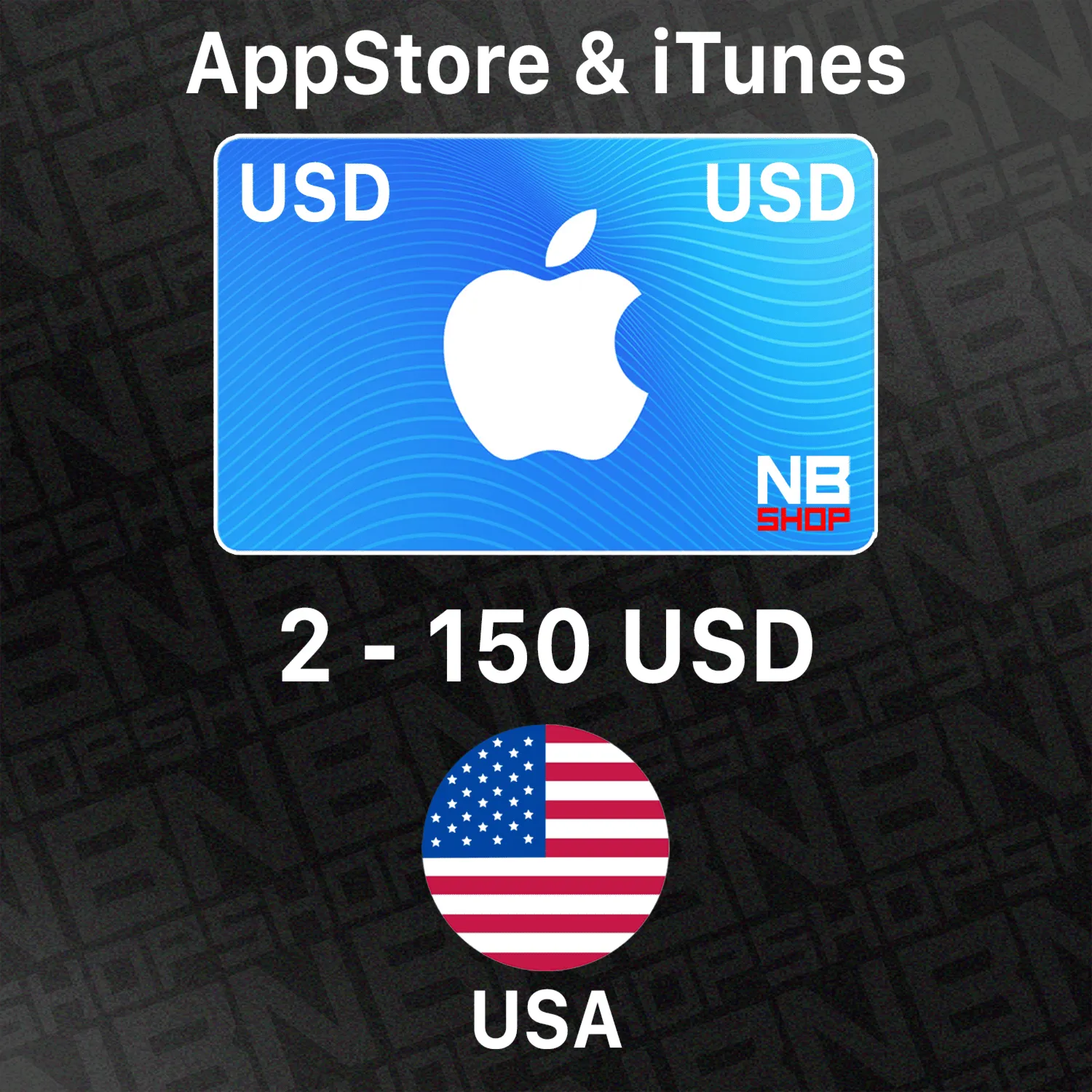 Карта Apple iTunes / AppStore [CША] 2 - 150 USD (USA) - Ключ АВТОВЫДАЧА - irongamers.ru