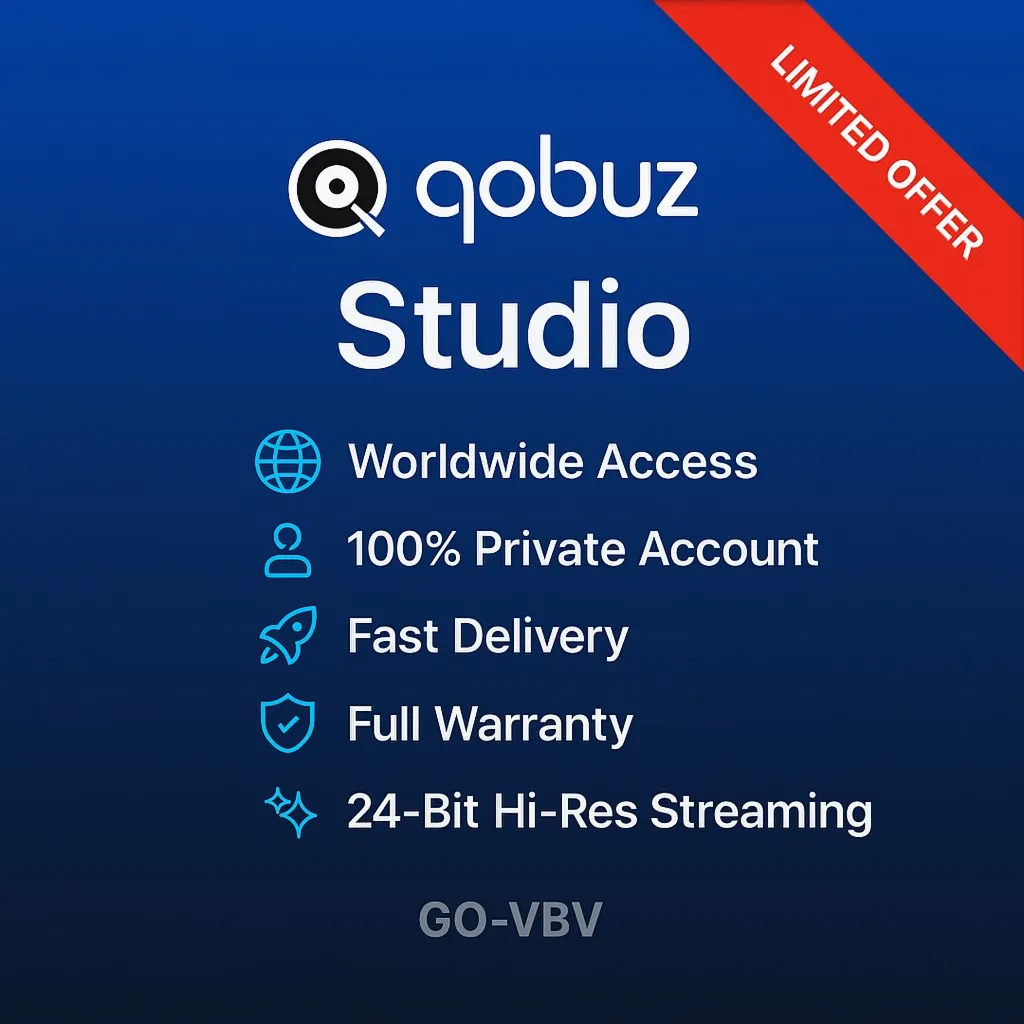 Qobuz Studio – Hi-Res FLAC | 1M | Глобальный доступ🇺 🇸 
