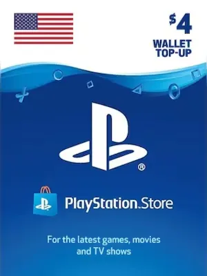 Playstation Network PSN $4 (USA) - без комиссии