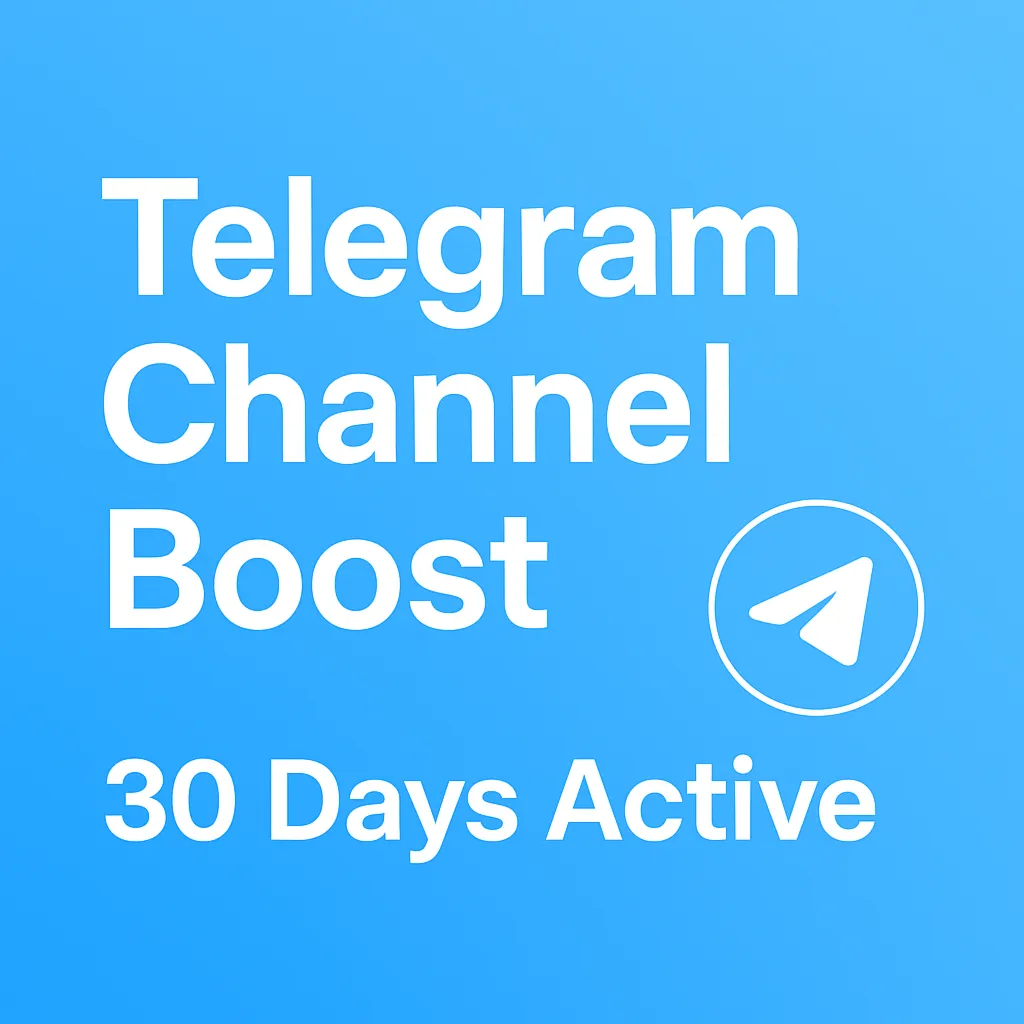 Буст канала Telegram – активен 30 дней