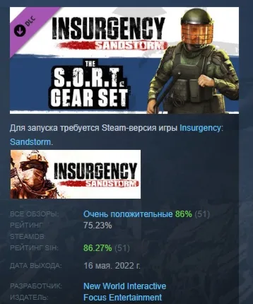 Insurgency: Sandstorm - S.O.R.T Gear Set DLC STEAM - irongamers.ru
