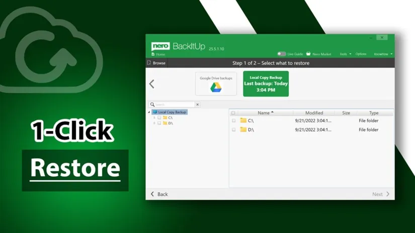 Backup and Sync by Nero Microsoft Store ПК Windows