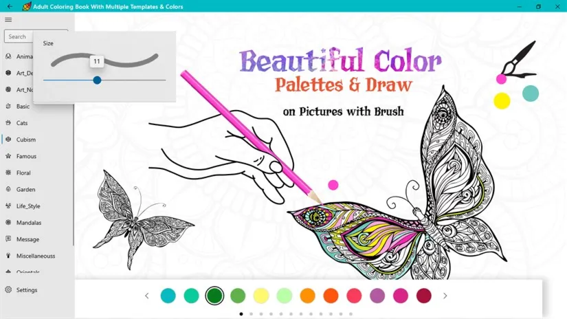 Премиум для Adult Coloring Book With Multiple Templates