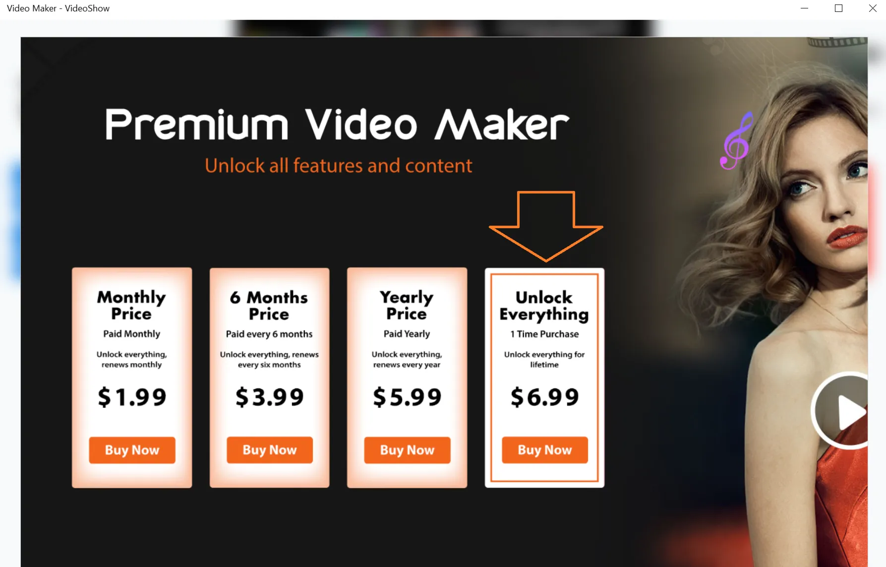Премиум для Video Maker - VideoShow Microsoft store ПК