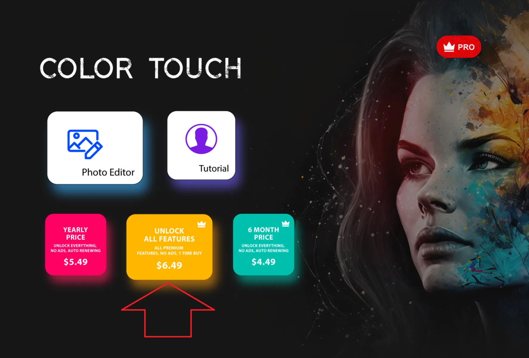 PRO для Color Touch Effects Photo Editor Microsoft ПК