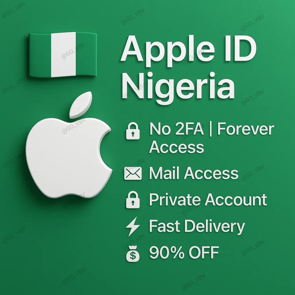 Apple ID Нигерия | Пожизненный доступ | Без 2FA | Доста