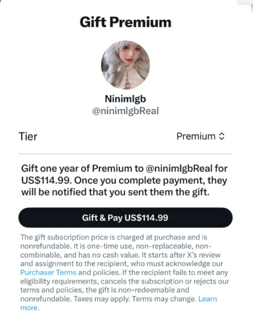 Подписка на Twitter X Premium/Plus на 12 месяцев | БЕЗ ВХОДА