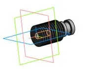 Чертеж и 3D модель детали радиатор E3D V6 в компасе