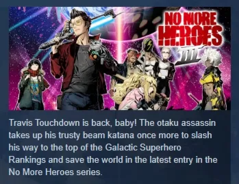 No More Heroes 3 АВТОДОСТАВКА STEAM GLOBAL МГНОВЕННО ЛИЦЕНЗИЯ