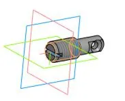 Чертеж и 3D модель детали "Винт" в программе компас 3D