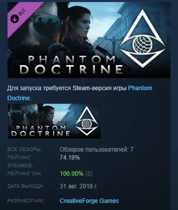 Phantom Doctrine - Deluxe Edition Upgrade DLC STEAM РОССИЯ