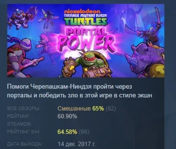 Teenage Mutant Ninja Turtles: Portal Power АВТОДОСТАВКА STEAM GLOBAL МГНОВЕННО ЛИЦЕНЗ