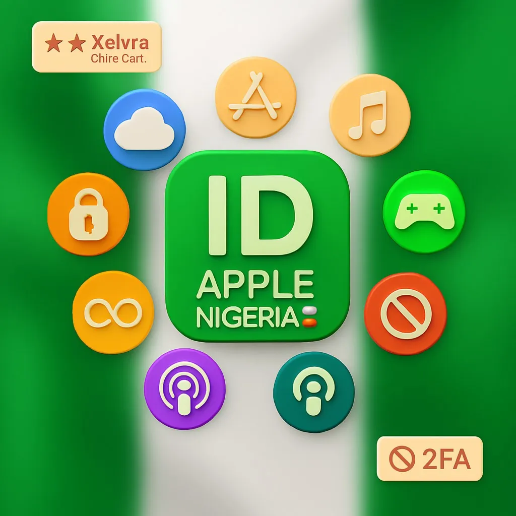 🇳 🇬 Apple ID Нигерия | Без 2FA или Телефон | Полный Доступ | Быстрая Доставка 🔐 