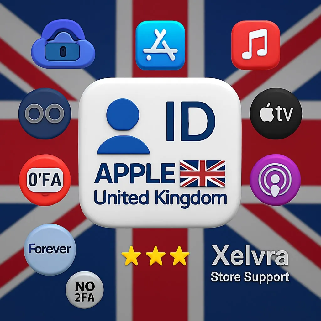 🇬 🇧 Apple ID Великобритания | Без 2FA или Телефон | Полный Доступ | Быстрая Доставка