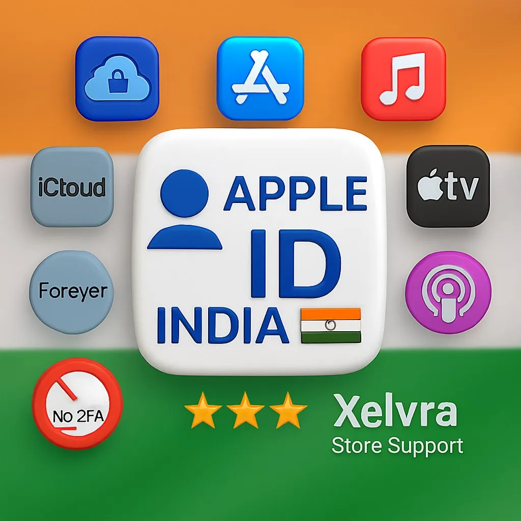 🇮 🇳 Apple ID Индия | Без 2FA или Телефон | Полный Доступ | Быстрая Доставка 🔐 