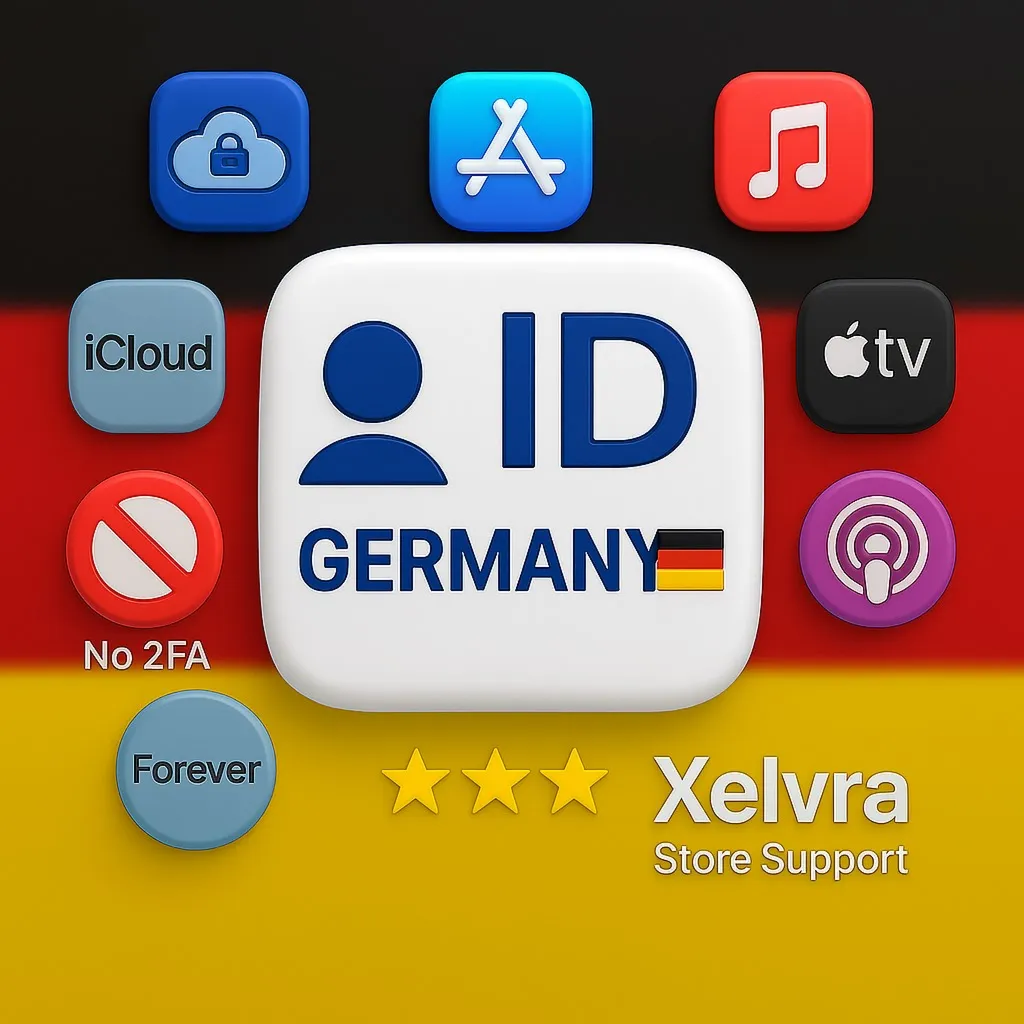 🇩 🇪 Apple ID Германия | Без 2FA или Телефон | Полный Доступ | Быстрая Доставка 🔐 
