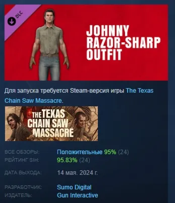 The Texas Chain Saw Massacre Johnny Outfit Razor sharp АВТОДОСТАВКА STEAM GLOBAL МГНО