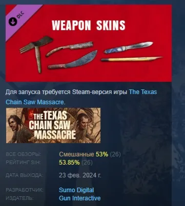 The Texas Chain Saw Massacre Weapon Skin Variants АВТОДОСТАВКА STEAM GLOBAL МГНОВЕННО