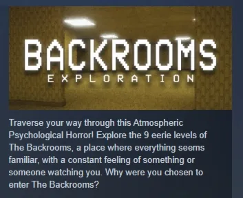 Backrooms Exploration АВТОДОСТАВКА STEAM GLOBAL МГНОВЕННО ЛИЦЕНЗИЯ