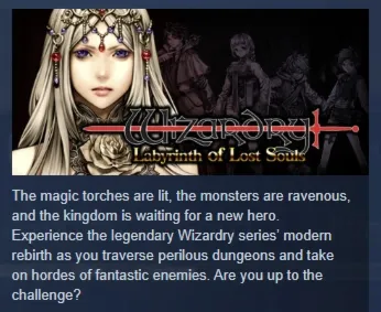 Wizardry: Labyrinth of Lost Souls АВТОДОСТАВКА STEAM GLOBAL МГНОВЕННО ЛИЦЕНЗИЯ