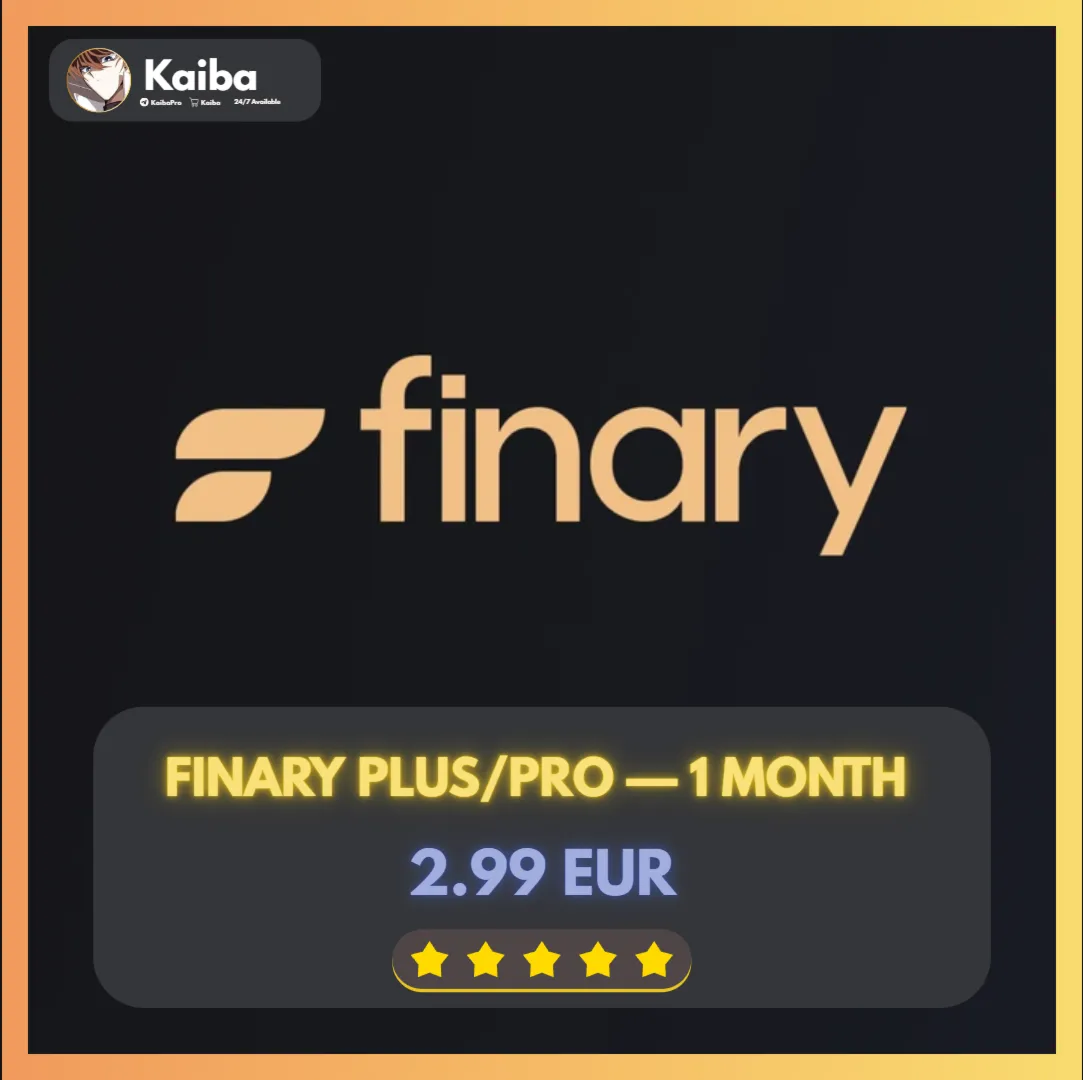 Finary Plus/Pro - 1-12 Month (All Features) - irongamers.ru