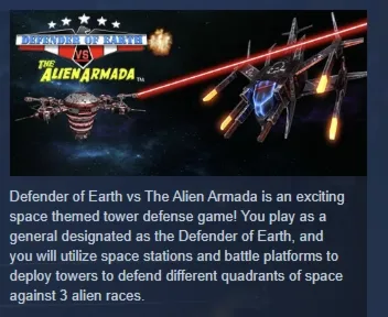 DEFENDER OF EARTH VS THE ALIEN ARMADA АВТОДОСТАВКА STEAM GLOBAL МГНОВЕННО ЛИЦЕНЗИЯ