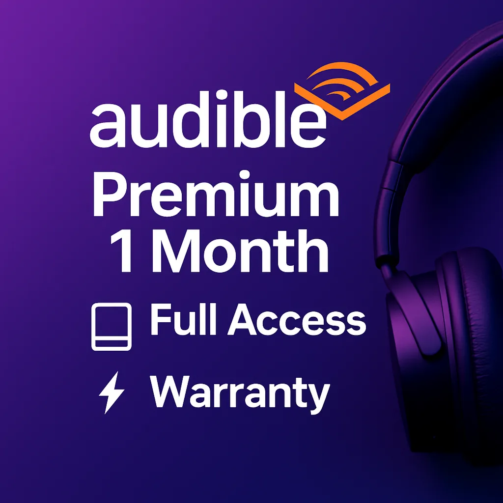 Audible Premium 1 Месяц 📚 Полный доступ 🚀 готовый