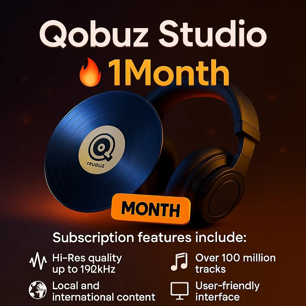🔥 Аккаунт Qobuz Studio 🔥 Гарантия на 1 месяц🔥 🔥 💯 💯 