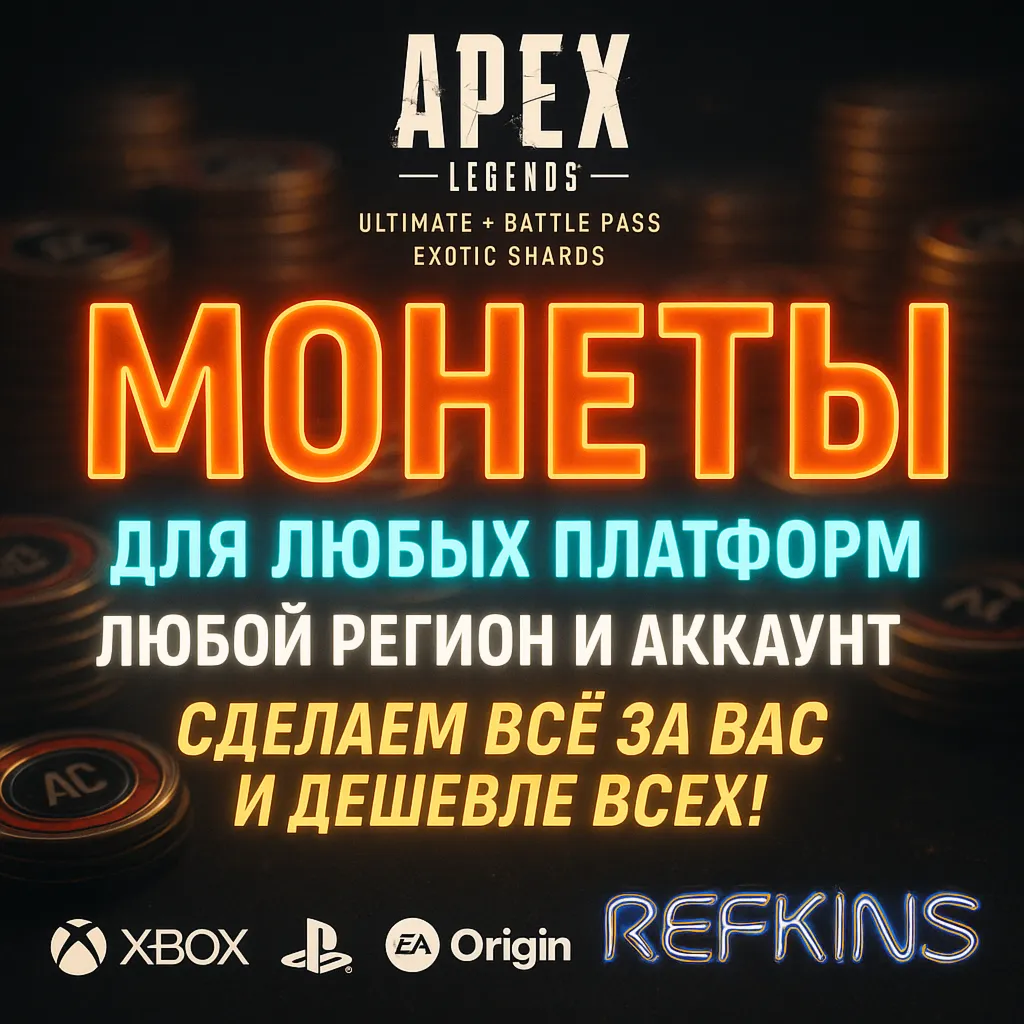 APEX LEGENDS – Монеты XBOX/PS/PC/EA APP+ОСКОЛКИ+ПРОПУСК - irongamers.ru
