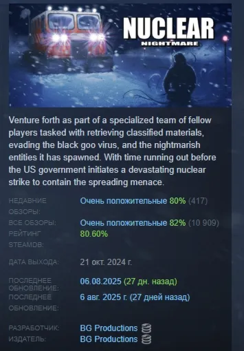 Nuclear Nightmare АВТОДОСТАВКА STEAM GLOBAL МГНОВЕННО ЛИЦЕНЗИЯ - irongamers.ru
