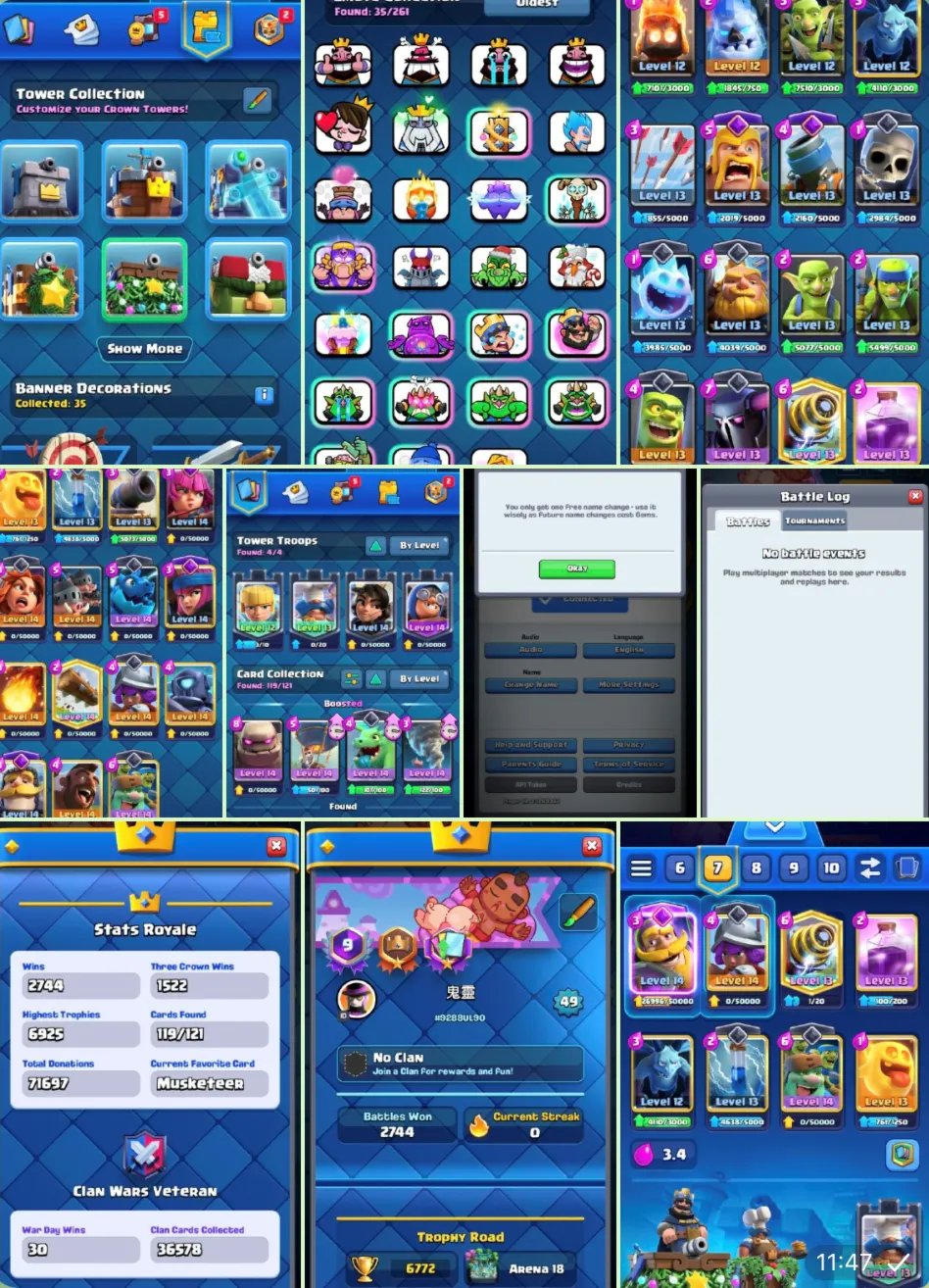 Clash Royale: 49 ЛВЛ | 6772 КУБКА | 14 ЛВЛ КОРОЛЯ