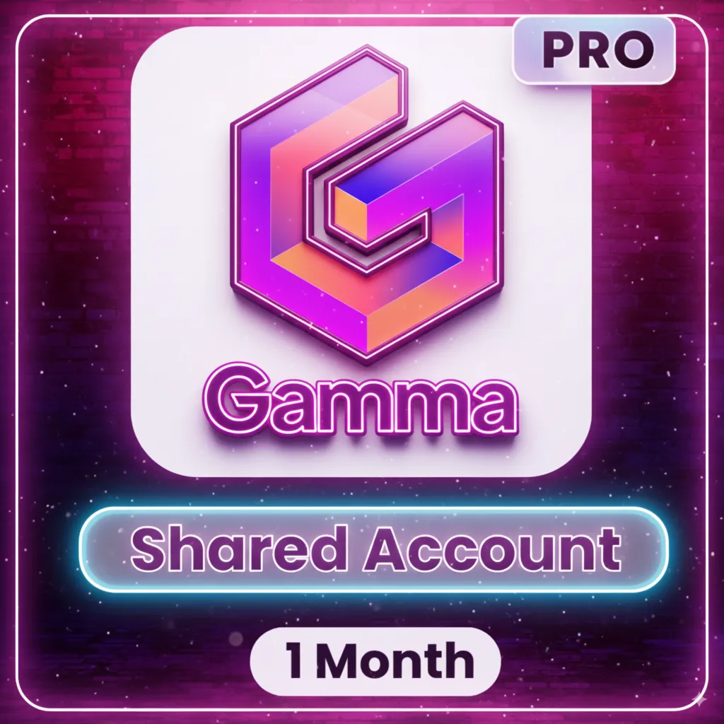 🎨 Gamma Pro - общий месяц 🚀 