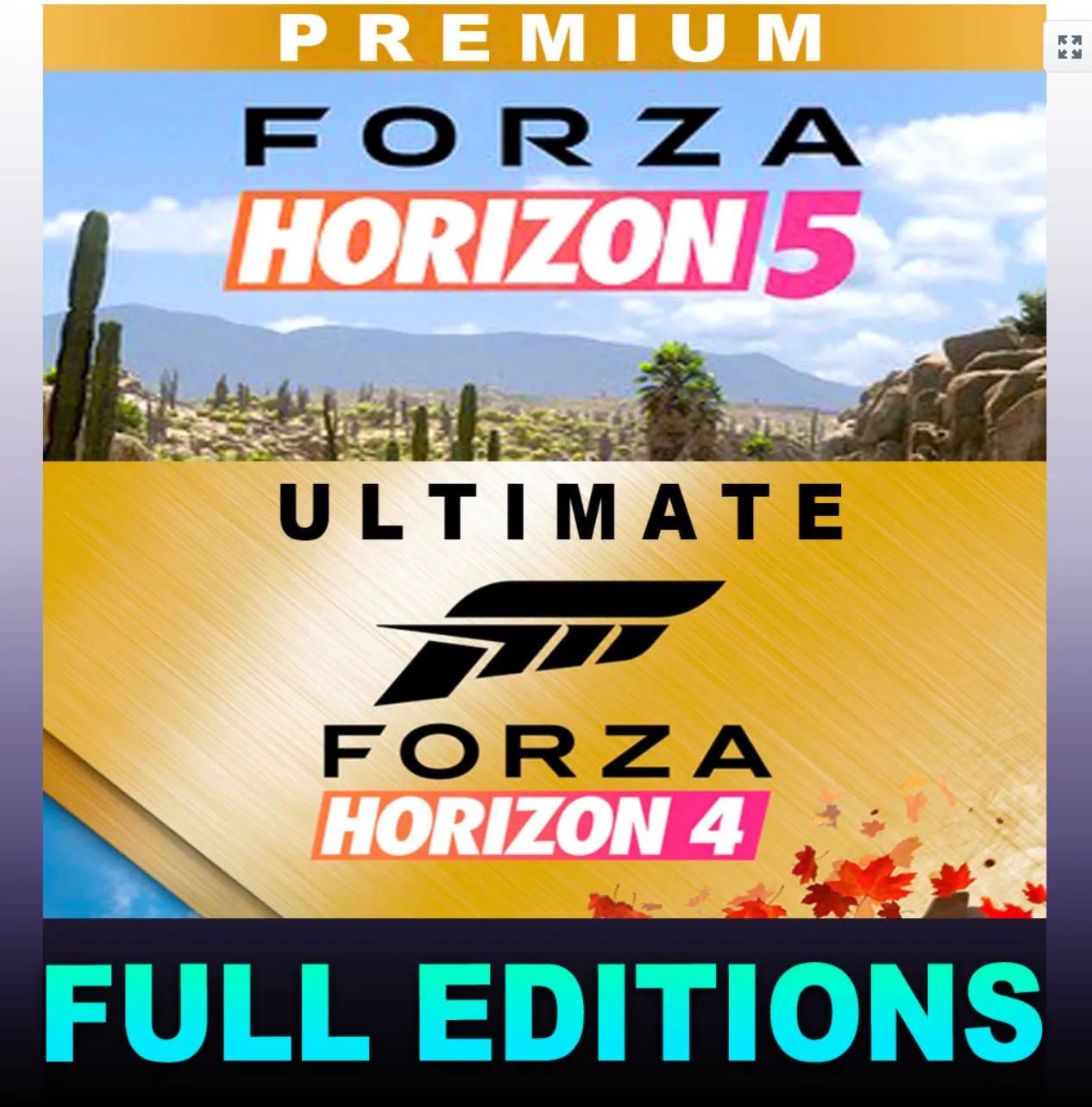 FORZA HORIZON 4 ULTIMATE + FORZA HORIZON 5 + 400 ИГР・XBOX GAME PASS