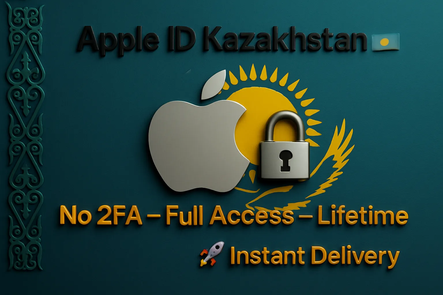 🇰 🇿 Apple ID Казахстан | Без 2FA или Телефон | Полный Доступ | Быстрая Доставка 🔐 