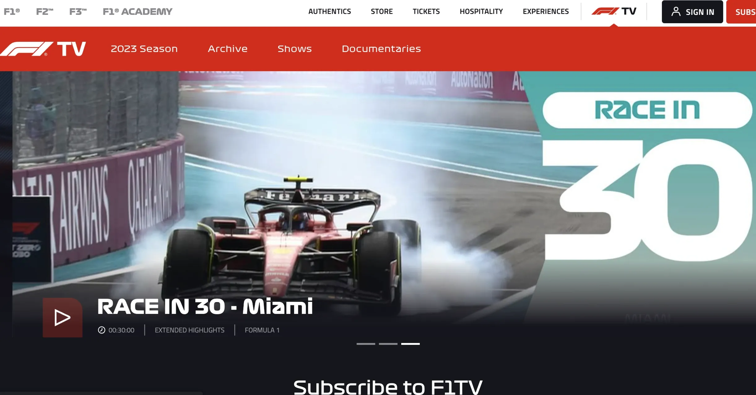 Формула 1 (F1 TV - F1TV) Премиум /PRO1-12 месяцев - irongamers.ru