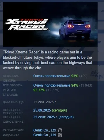 Tokyo Xtreme Racer АВТОДОСТАВКА STEAM РОССИЯ - irongamers.ru