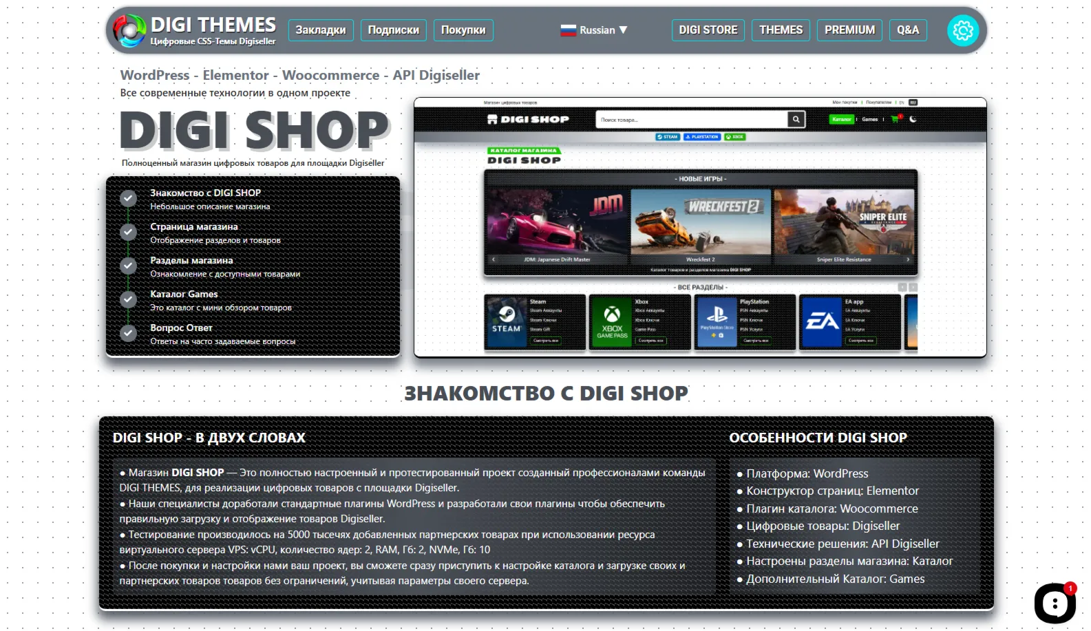 DIGI SHOP Магазин цифровых товаров Digiseller