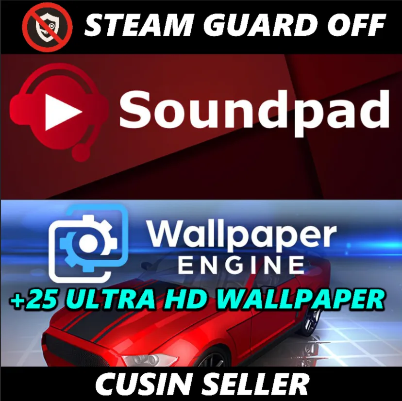 Общий аккаунт Wallpaper Engine +ТОП 25 ОБОЕВ + Soundpad