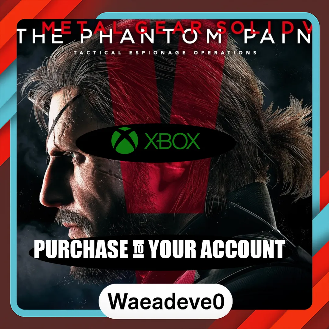 METAL GEAR SOLID V: THE PHANTOM PAIN xbox ваша учетная