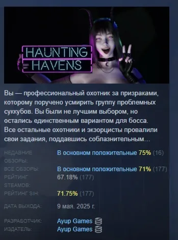 Haunting Havens АВТОДОСТАВКА STEAM РОССИЯ - irongamers.ru