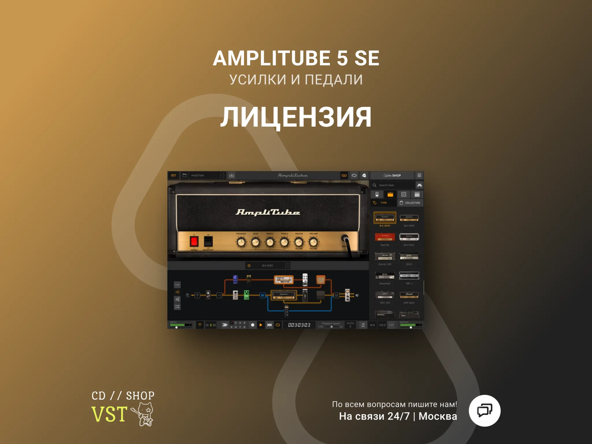 IK Multimedia AmpliTube 5 SE Официальный ключ - irongamers.ru