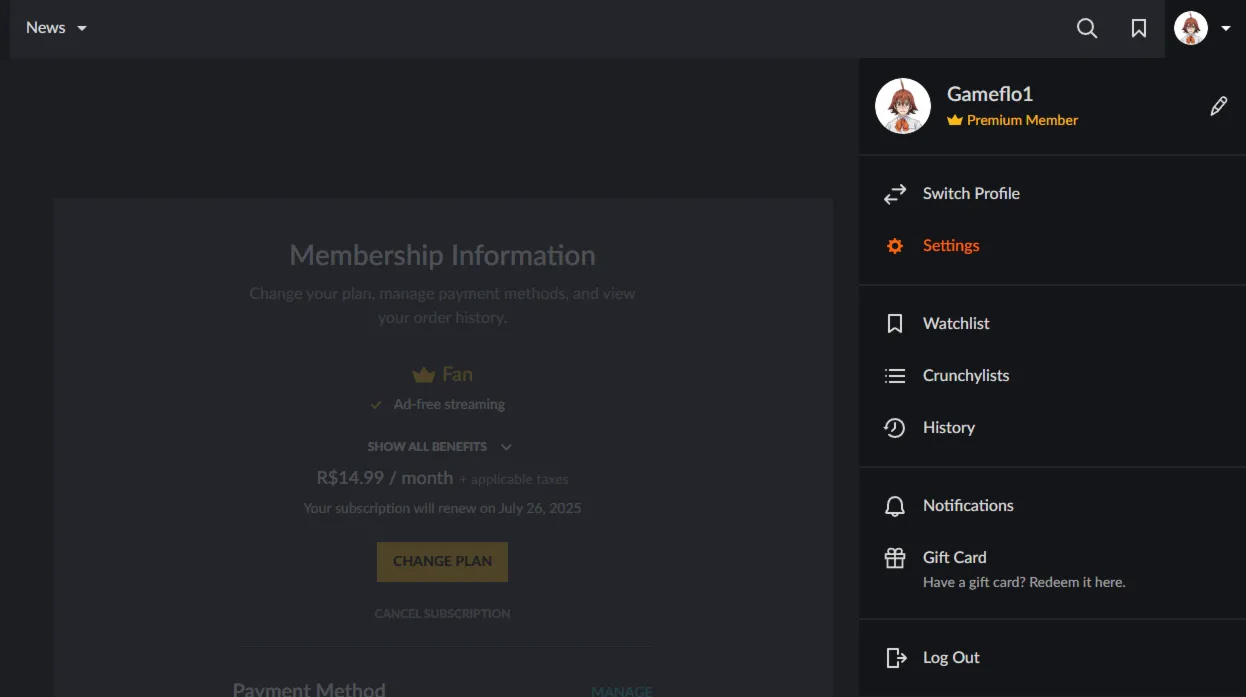 Crunchyroll Mega Fan 12 Months Global – In Your Account - irongamers.ru